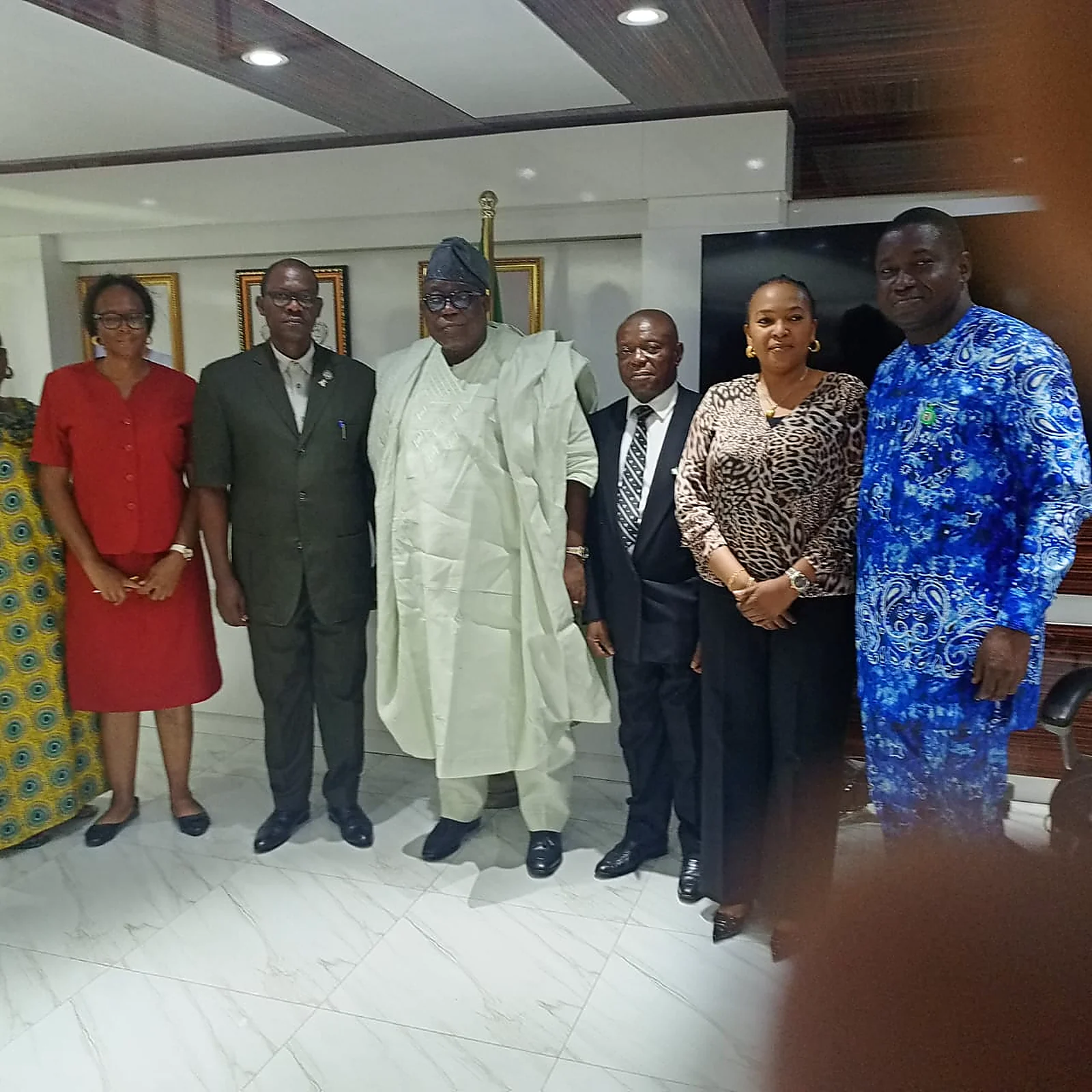 Group photograph during a courtesy visit to the Federal Civil Service Commission