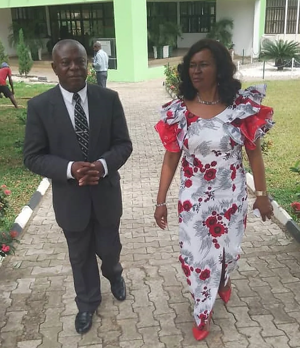 Ugorji Ifeanyi with Prof. Echezona, the National Librarian